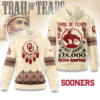 Premium NCAA Oklahoma Sooners Trail Of Tears 3D Hoodie