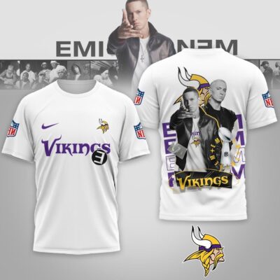 Minnesota Vikings | Premium NFL Eminem 3D Shirt