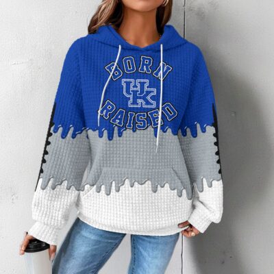 Kentucky Wildcats | Premium NCAA Born and Raised Waffle Hoodie