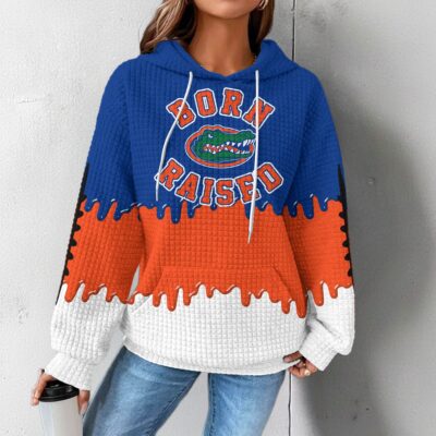 Florida Gators | Premium NCAA Born and Raised Waffle Hoodie