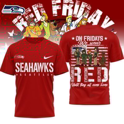 Seattle Seahawks | Premium NFL Scooby-Doo Red Friday T-shirt