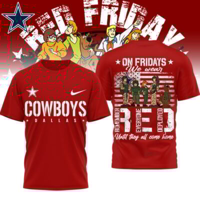 Dallas Cowboys | Premium NFL Scooby-Doo Red Friday T-shirt