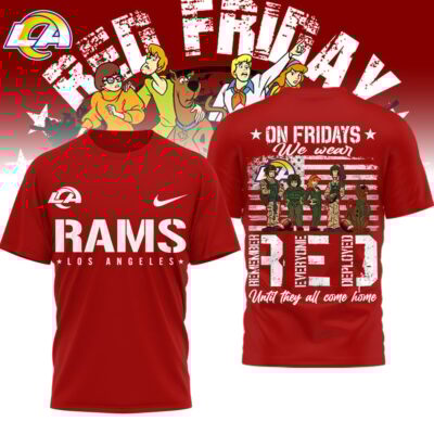 Los Angeles Rams | Premium NFL Scooby-Doo Red Friday T-shirt