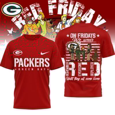 Green Bay Packers | Premium NFL Scooby-Doo Red Friday T-shirt
