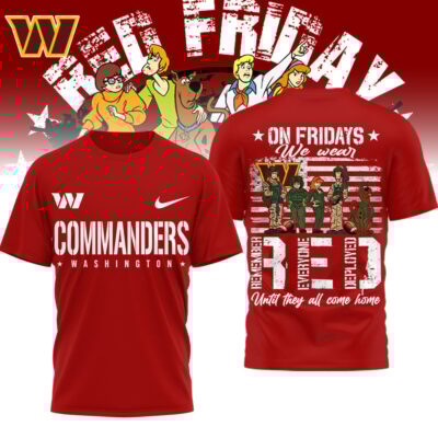 Washington Commanders | Premium NFL Scooby-Doo Red Friday T-shirt