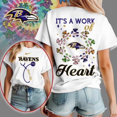 Baltimore Ravens | Premium NFL Grateful Dead Nurse 3D Shirt