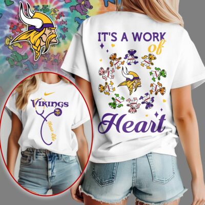 Minnesota Vikings | Premium NFL Grateful Dead Nurse 3D Shirt
