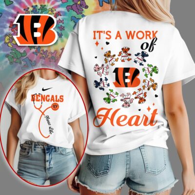 Cincinnati Bengals | Premium NFL Grateful Dead Nurse 3D Shirt