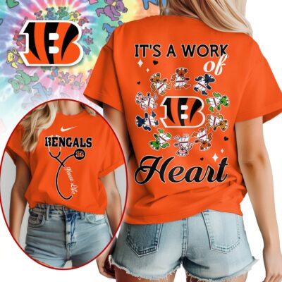 Cincinnati Bengals | Premium NFL Grateful Dead Nurse 3D Shirt