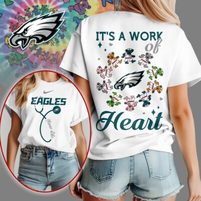 Philadelphia Eagles | Premium NFL Grateful Dead Nurse 3D Shirt