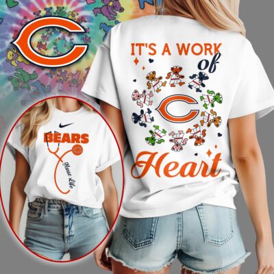 Chicago Bears | Premium NFL Grateful Dead Nurse 3D Shirt