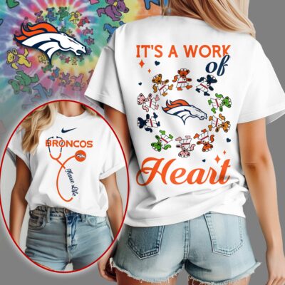 Denver Broncos | Premium NFL Grateful Dead Nurse 3D Shirt