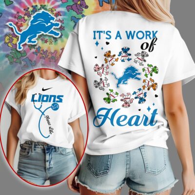 Detroit Lions | Premium NFL Grateful Dead Nurse 3D Shirt