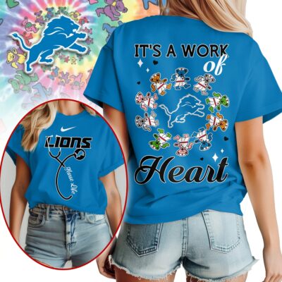Detroit Lions | Premium NFL Grateful Dead Nurse 3D Shirt