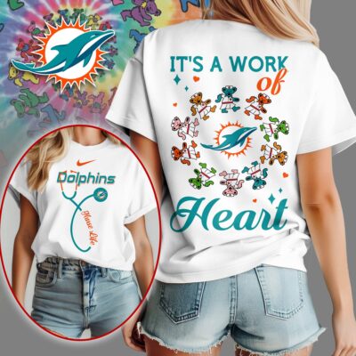 Miami Dolphins | Premium NFL Grateful Dead Nurse 3D Shirt