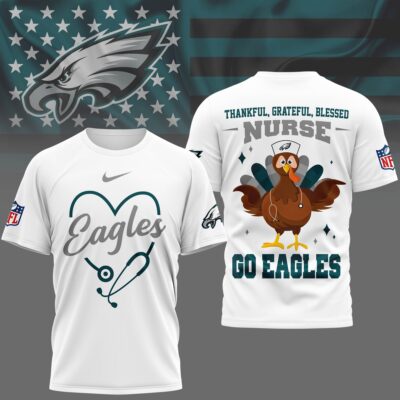 Philadelphia Eagles | Premium NFL Thankful Nurse 3D Shirt