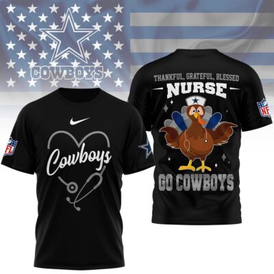 Baltimore Ravens | Premium NFL Thankful Nurse 3D Shirt