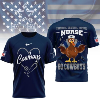 Baltimore Ravens | Premium NFL Thankful Nurse 3D Shirt