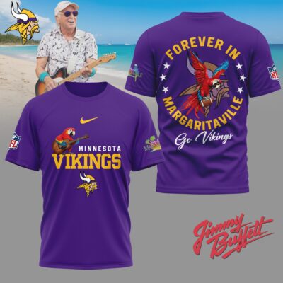 Minnesota Vikings | Premium NFL Forever in Margaritaville 3D Shirt