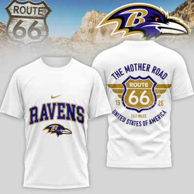 Baltimore Ravens | Premium NFL Route 66 3D Shirt