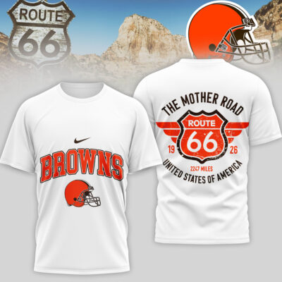 Cleveland Browns | Premium NFL Route 66 3D Shirt