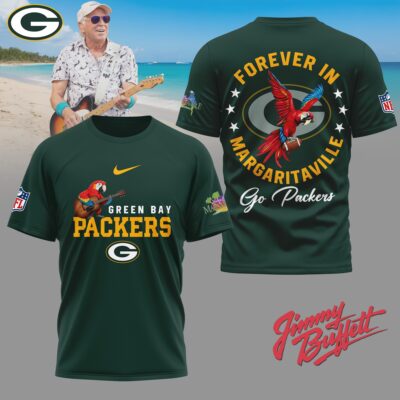Green Bay Packers | Premium NFL Forever in Margaritaville 3D Shirt