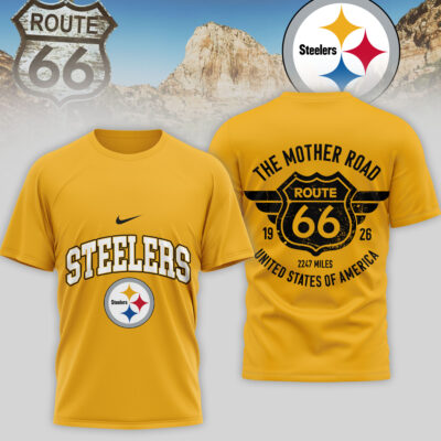Pittsburgh Steelers | Premium NFL Route 66 3D Shirt