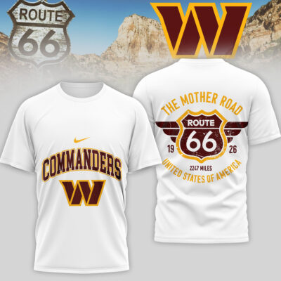 Washington Commanders | Premium NFL Route 66 3D Shirt