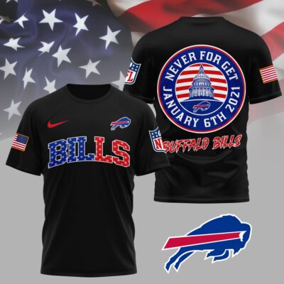 Buffalo Bills | Premium NFL Never Forget January 6th 3D Shirt
