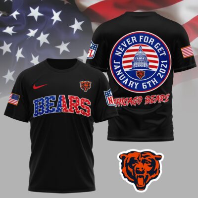 Chicago Bears | Premium NFL Never Forget January 6th 3D Shirt