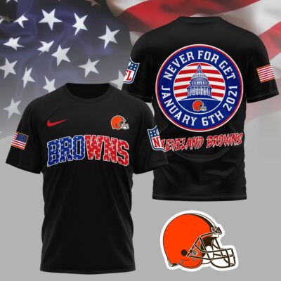 Cleveland Browns | Premium NFL Never Forget January 6th 3D Shirt