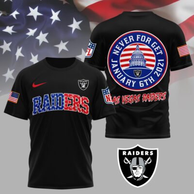 Las Vegas Raiders | Premium NFL Never Forget January 6th 3D Shirt