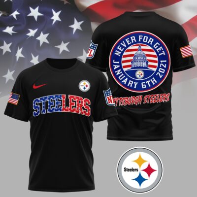 Pittsburgh Steelers | Premium NFL Never Forget January 6th 3D Shirt