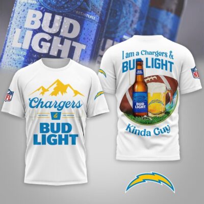 Los Angeles Chargers | Premium NFL Bud Light 3D Shirts HY