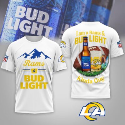 Los Angeles Rams | Premium NFL Bud Light 3D Shirts HY