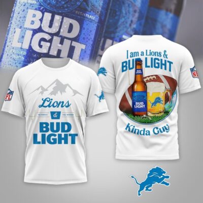 Detroit Lions | Premium NFL Bud Light 3D Shirts HY
