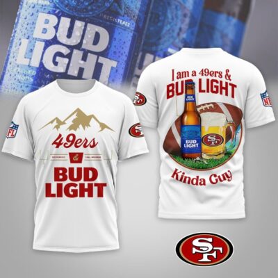 San Francisco 49ers | Premium NFL Bud Light 3D Shirts HY