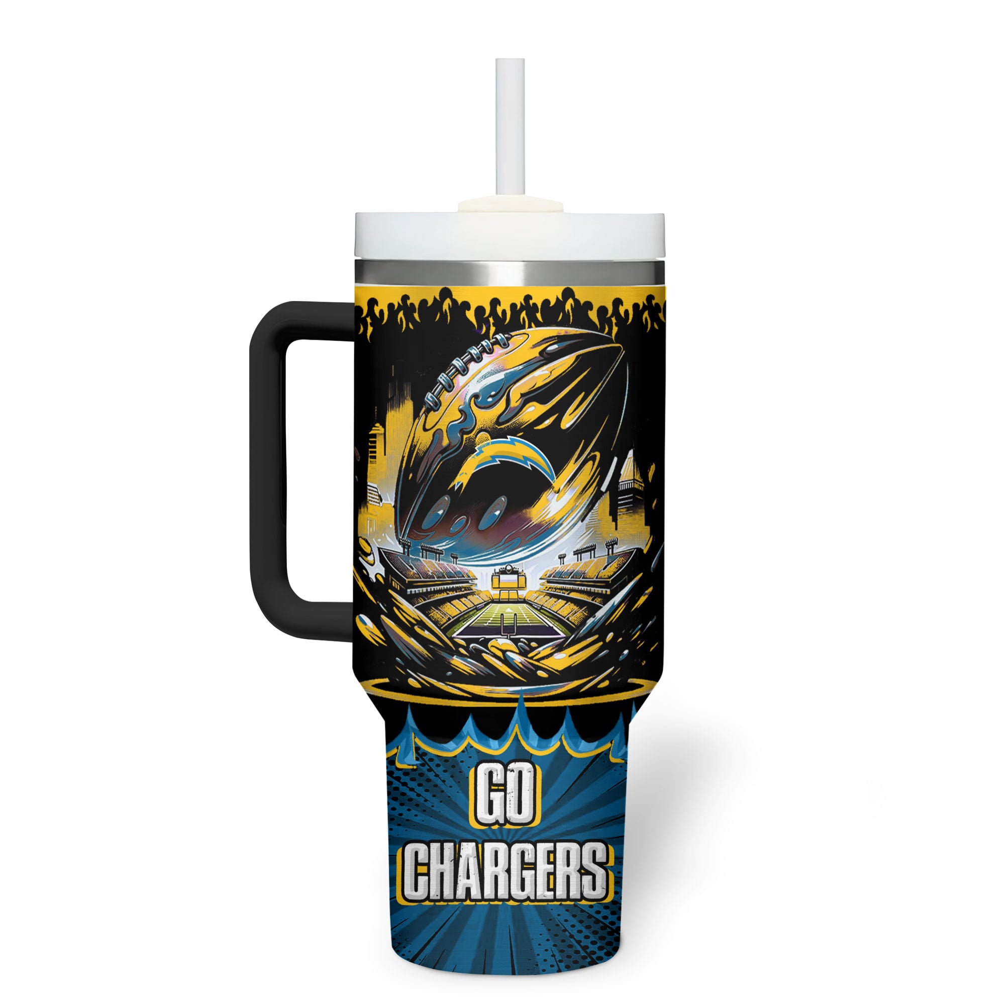 Los Angeles Chargers | Premium NFL Champion Energy Tumbler 40oz HY - Image 4