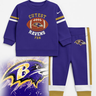 Baltimore Ravens | Premium NFL Unisex-Baby Shirt and Sweatpants Set