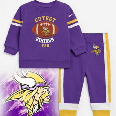 Minnesota Vikings | Premium NFL Unisex-Baby Shirt and Sweatpants Set