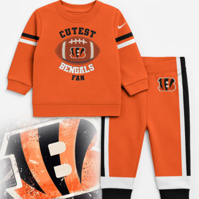 Cincinnati Bengals | Premium NFL Unisex-Baby Shirt and Sweatpants Set