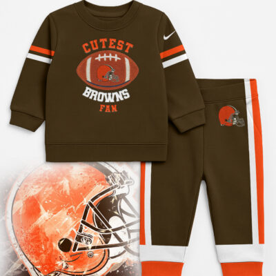 Cleveland Browns | Premium NFL Unisex-Baby Shirt and Sweatpants Set