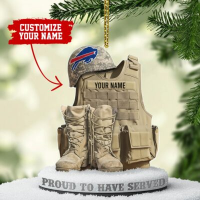 Buffalo Bills | Premium NFL Veteran Customizable Hanging Ornament