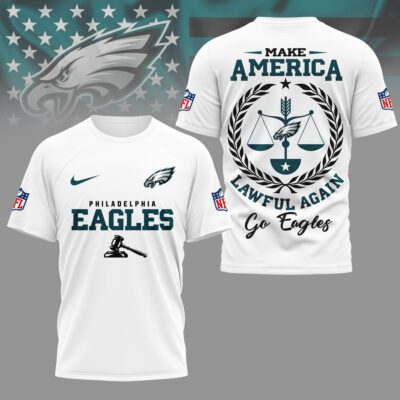 Philadelphia Eagles | Premium NFL Make America Lawful Again 3D Shirt