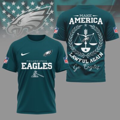 Philadelphia Eagles | Premium NFL Make America Lawful Again 3D Shirt