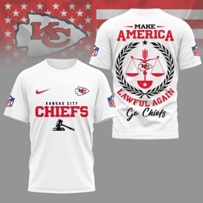 Kansas City Chiefs | Premium NFL Make America Lawful Again 3D Shirt