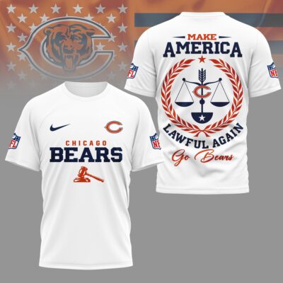 Chicago Bears | Premium NFL Make America Lawful Again 3D Shirt