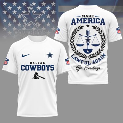 Dallas Cowboys | Premium NFL Make America Lawful Again 3D Shirt