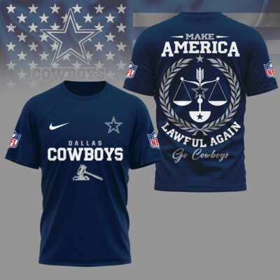 Dallas Cowboys | Premium NFL Make America Lawful Again 3D Shirt