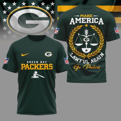 Green Bay Packers | Premium NFL Make America Lawful Again 3D Shirt